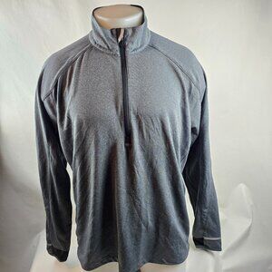 Zero Restriction Pullover Mens Large Gray Quarter Zip Golf Light Performance